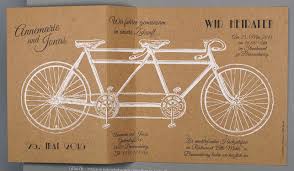 Hochzeitskarte Braun Mit Weissem Fahrrad Tandem Karte Hochzeit Hochzeitskarten Fahrrad Hochzeit