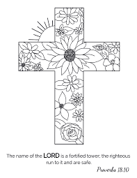 Instant download scripture cross you color and create then from cross coloring pages for adults. Pin On Coloring Pages