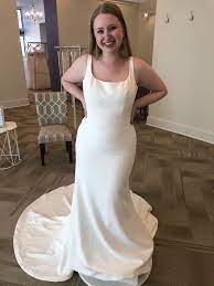 Square Neck Sheath Wedding Dress Wedding Dresses Simple Dresses Sheath Wedding Dress