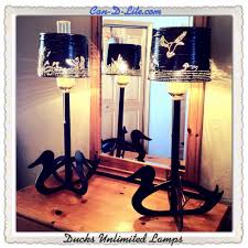 Two Custom Lamps By Can D Lite Com Made From Recycled Materials Tin Can Lights Lamp Tin Wall Art