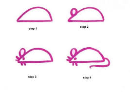 How To Draw A Simple Mouse Using Directed Or Guided Drawing Kindergarten Easy Drawings Drawing Lessons For Kids Drawing For Kids
