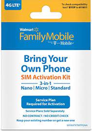 The sim card must not be active, but it must be supplied with the phone. Buying Guide Walmart Family Mobile Sim Kit