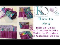 sew a roll up case for crochet hooks
