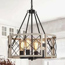 Adjustable 4 Light Farmhouse Chandelier