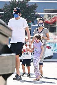 Mila Kunis Took Ashton Kutcher Kids To A Drive Through Baby Rave Hollywood Life