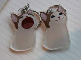 Cat memes ❥'s best boards. Popping Cat Keychain Etsy