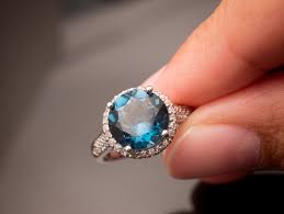 Diamond rings look gorgeous in platinum settings. How To Clean Blue Topaz Diamond Engagement Rings Rockher Blog