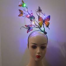 Diademas Niña Diadema Dorada Con Orejitas Y Flores Menta, Rosada Y Lila