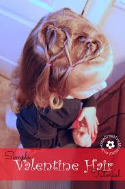 Easy Valentine Hair Style Tutorial Onecreativemommy Com Valentine Hair Hair Styles Valentines Hairstyles