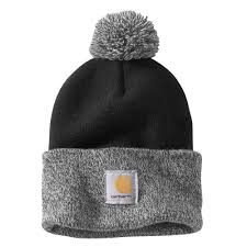 Carhartt Women S Ofa Black Acrylic Lookout Hat 102240 001 The Home Depot Carhartt Women Carhartt Pom Pom Hat