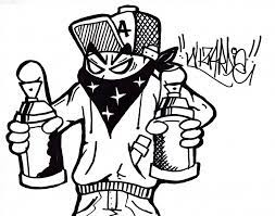 Buatlah sketsa gambar grafiti hitam putih seperti yang dicontoh. Grafiti Hitam Putih Mudah