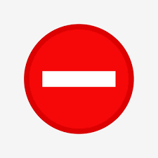 Red Sing Stop And Warning Symbol Vector Isolate On White Background Sign Illustration Warning Png And Vector With Transparent Background For Free Download White Background Free Vector Graphics Symbols