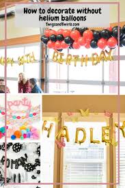 Diy simple balloon frame without helium or stand. Decorating Without Helium Balloons