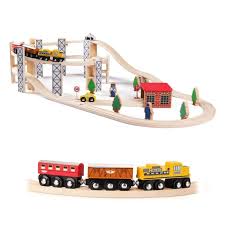 Sainsmart Jr 50 Pcs Wooden Train Set Wooden Train Set Wooden Train Wood Train
