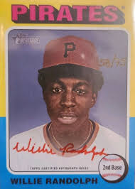 Willie Randolph 2024 Topps Heritage High Number #ROA-WR Real One Autographs 