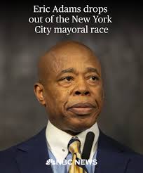 Mayor Adams drops out with 37 days till the NY election. The move comes  after Adams was indicted