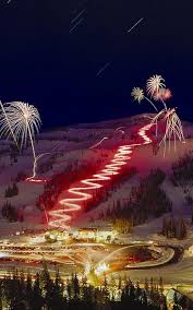 Torchlight Parade Fireworks Ring In The New Year At Brian Head Brian Head Utah Ski Resorts Utah Skiing