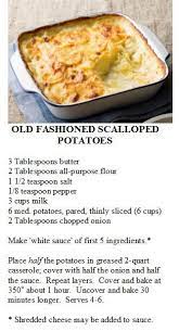 Old Fashioned Scalloped Potatoes Recipes Food Dishes Food