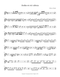 Chino y nacho y daddy yankee te trajeron esta melodía. Andas En Mi Cabeza Sheet Music For Violin Solo Musescore Com