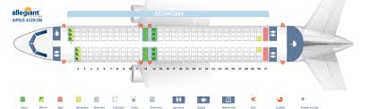 Seat Map Airbus A320 200 Allegiant Air Best Seats In The Plane