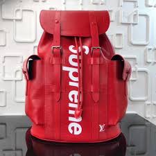 Black And Red Louis Vuitton Backpack Replica Louis Vuitton Supreme Christopher Red Backpack For Man Id 33430 Red Backpack Lv Backpack Louis Vuitton Supreme