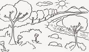 Paling Keren 30 Gambar Naturalisme Pemandangan Yang Mudah Hamparan Pasir Putihnya Yang Indah Burung Burung Dengan Riangnya Ke Di 2020 Gambar Pedesaan Sketsa Gambar