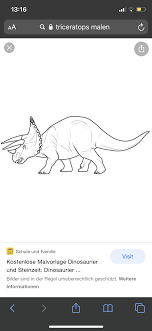 Kids n fun de ausmalbild dinosaurier 2 dinosaur zeichnen schritt fur schritt fur anfanger kinder zeichnen lernen. Besser Zeichnen Lernen Triceratops Schule Kunst Malen
