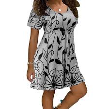 Maybe you would like to learn more about one of these? 2021 New Summer Dresses Women Casual Short Sleeve O Neck Print A Line Sonicelife