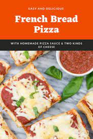 French Bread Pizza Is Easy And Delicious Recipe French Bread Pizza Easy Homemade Pizza Pizza Bread
