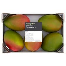 The green areas turn yellow as the fruit ripens. Sainsbury S Mango Box 2kg Sainsbury S