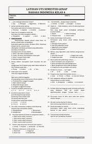 Karena biasanya soal kelas 4 tema 6 subtema 1 yang akan diujikan tidak jauh berbeda dengan soal tahun sebelumnya. Download Soal Uts 2 Bahasa Indonesia Kelas 4 Rief Awa Blog