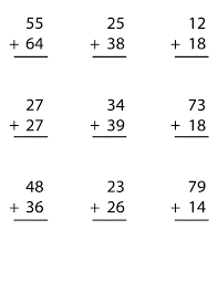 During kindergarten and first grade, adding piles of when children have understood this, they can begin to learn their addition facts and progress on to column addition. Try Our Free Worksheet For Double Digit Addition Regrouping With Video