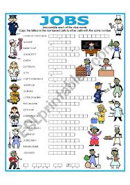 Aug 01, 2013 · jobs crossword. Double Puzzle Jobs Key Esl Worksheet By Lupiscasu