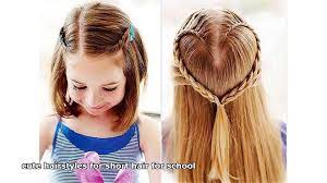 This hairstyle for short hair is super quick and super easy and looks gorgeous for a casual or a party look. Cute Hairstyles For Short Hair For School Video Dailymotion