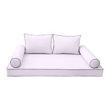 Upholstered daybed mattress cover is rated 3.9 out of 5 by 17. Style1 5pc Contrast Pipe Outdoor Daybed Mattress Bolster Pillow Fitted Sheet Cover Only Twin Xl Size