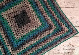 There are three parts to this blanket; Granny Square Baby Blanket Crochet Pattern Hooked On Homemade Happiness