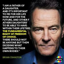 Bryan Cranston has strong opinions and is not afraid to express them!👍  Good