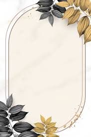 Download Premium Psd Of Gold Frame With Foliage Pattern On Marble Textured Gold Frame Marble Texture Flower Background Wallpaper