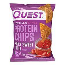 Quest Nutrition Tortilla Chip Spicy Sweet Chili 11oz 12ct In 2021 Protein Chips Chips Sweet Chili