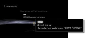 Hij geeft wel aan dat er wat in de hdmi aansluiting zit maar ik krijg geen beeld. Ps3 Instellingen Audio Uitvoer