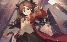 This is a page about the heroic spirits appearing in the visual novel turned anime fate/stay night. Download Wallpapers Fate Stay Night Tohsaka Rin Main Character Japanese Manga Anime Characters For Desktop Free Pictures For Desktop Free
