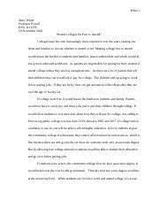 Finally, some advice on how not to end an essay: In Conclusion The Colleges Should Be Free Of Charge Because Many Students Course Hero