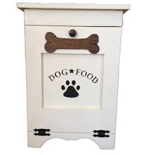 Customizable Wooden Dog Food Storage Container Dog Food Storage Containers Dry Pet Food Storage Dog Food Container