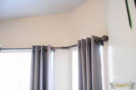 We can also supply poles without finials for true customization. Diy Bay Window Curtain Rod All Things Thrifty