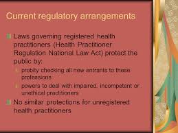 Agencies create regulations (also known as rules) under the authority of congress to help government carry out public policy. Options For Regulation Of Unregistered Health Practitioners Consultation Forum Ppt Download
