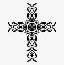 In the pendant, the christ figure is open space, cut from the silver. Christian Cross Tattoo Ornament Symbol Antique Christain Cross Png Transparent Png 613x750 Free Download On Nicepng