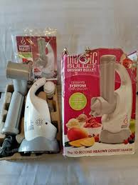 This magic bullet dessert maker features a unique grinding spindle that is powered by a strong 350w motor, which quickly blends the ingredients into a rich and tasty frozen specialty. Dessert Bullet Magic Bullet Maquina De Postres Mercado Libre