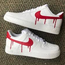 Outlined Drip Custom Nike Air Force 1 S Af1 Etsy In 2020 Nike Shoes Outlet Nike Air Nike Shoes