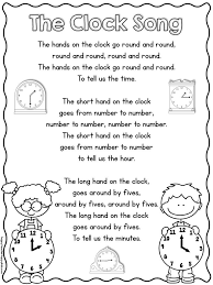 These circle time songs are tried and tested and definitely old favourites. Telling Time Song For Kindergarten And First Grade Math Songs School Songs Homeschool Math