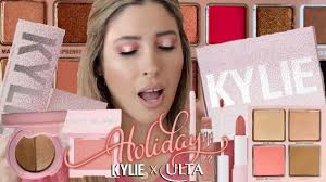 Kylie Cosmetics X Ulta Holiday Full Collection Review Swatches Eyeshadow Face Palette Try It Kit Youtube